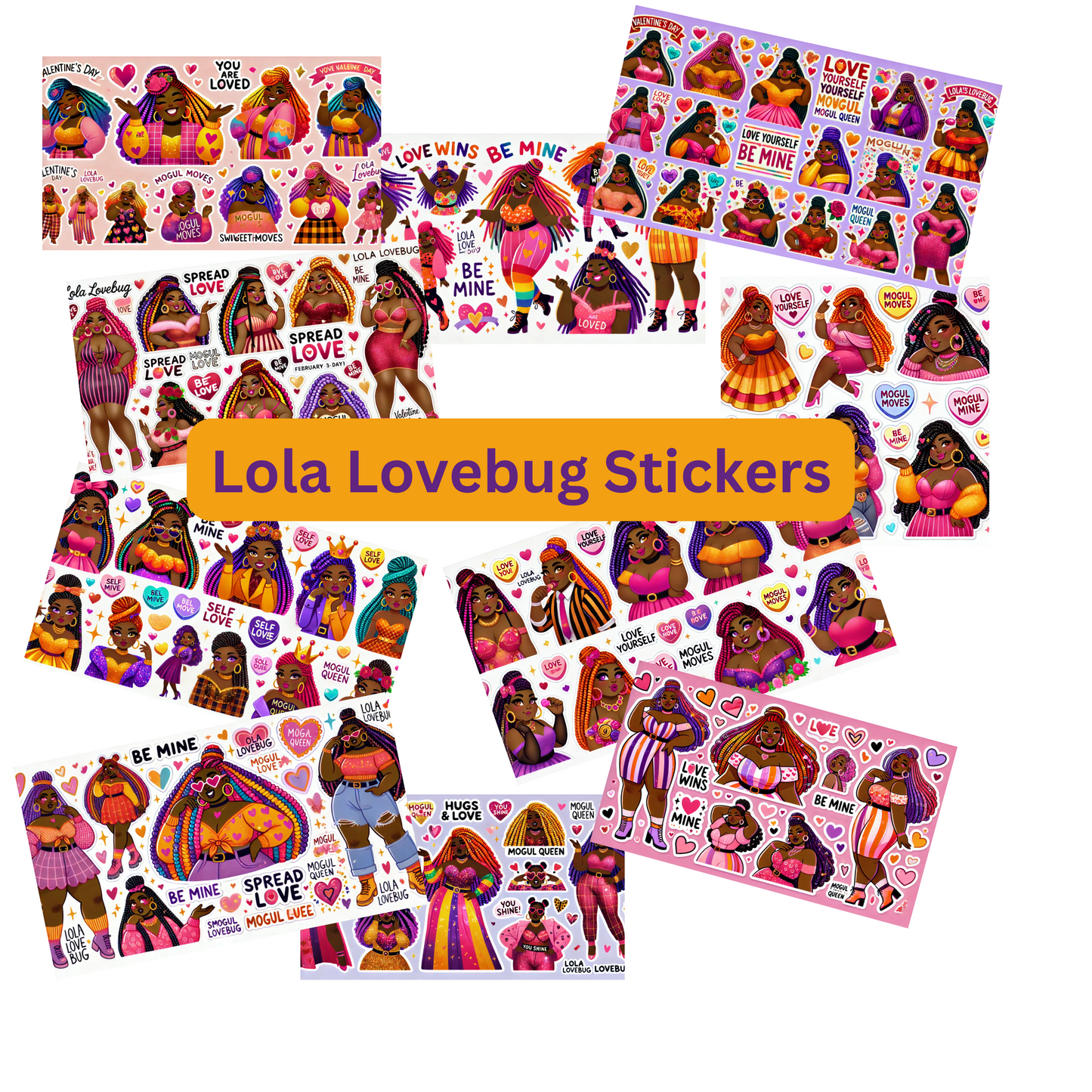 Valentine's Day Stickers with Lola Lovebug