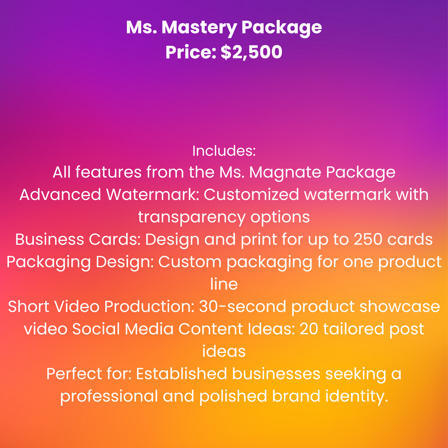 Business Branding Tier 3