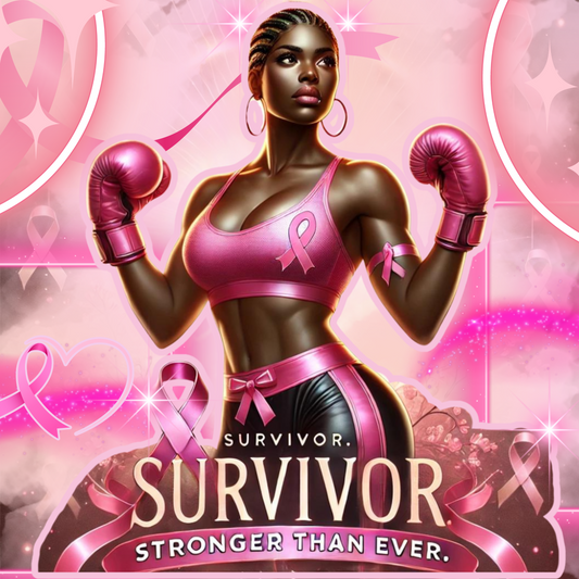 Breast Cancer Survivor Fighter PNG Design