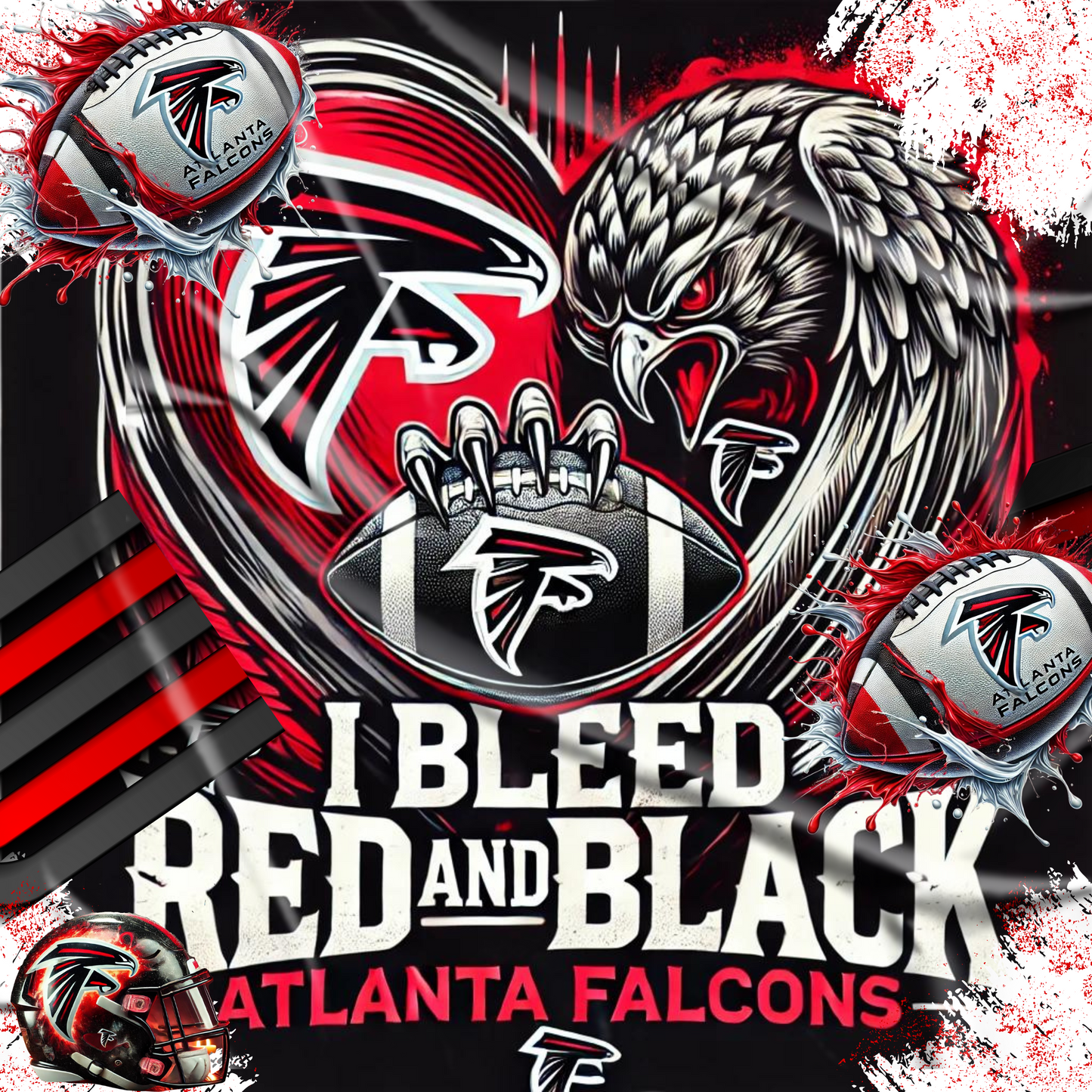 ATL Falcons Editable Design