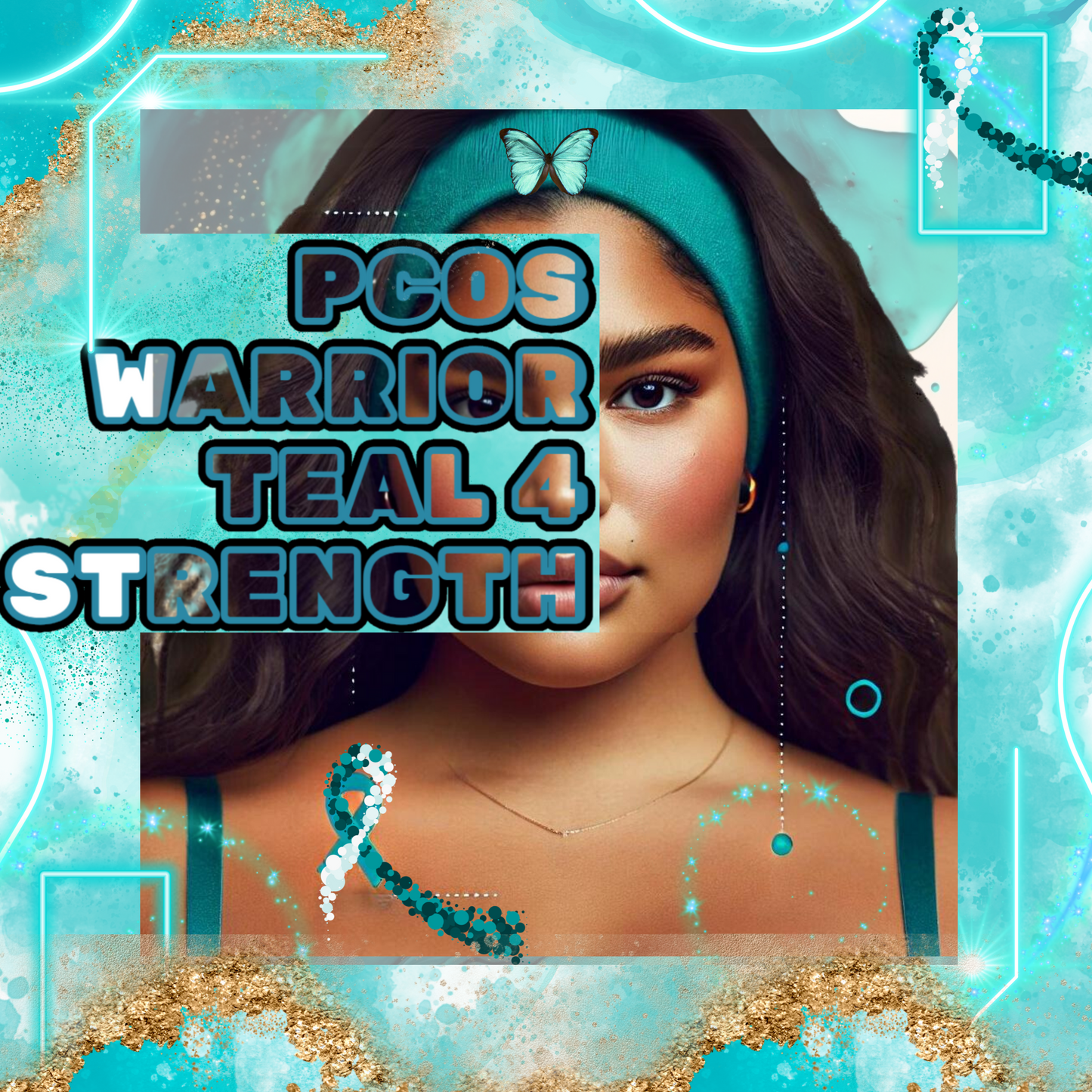 PCOS WARRIOR PNG DESIGN