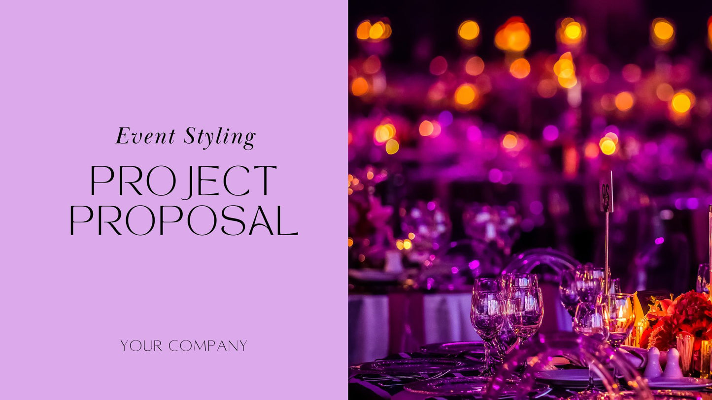 Event Planner Editable Template