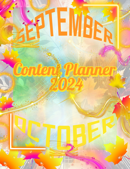 September and October Content Planner 36 pages PDF download