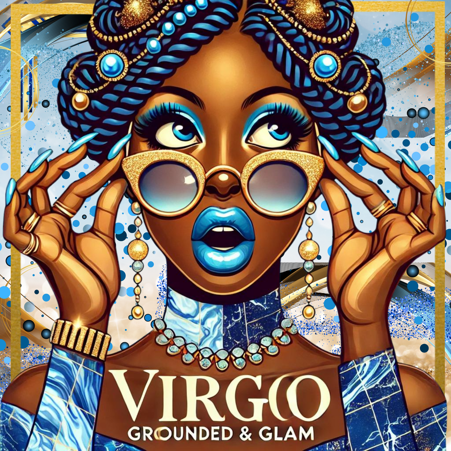 Virgo Goddess Editable Design Template